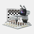SenseRobot Lite — 2-in-1 AI Robotic Chess & Checkers Set | 25 Chess Levels by SenseRobot