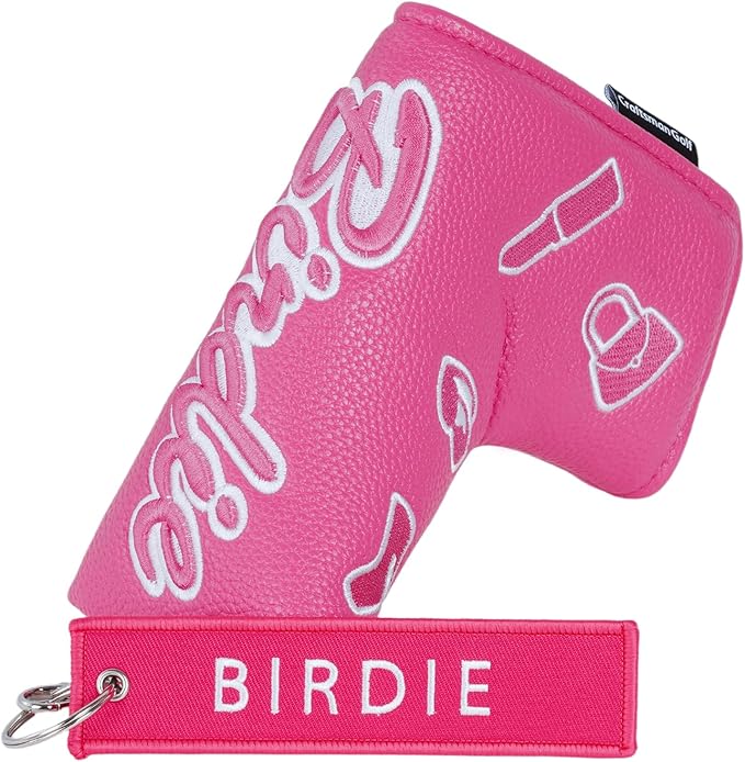 Craftsman Golf Lipstick Diamond Handbag Bow Pink 460 CC Golf Driver Headcover Mallet Blade Putter Covers Gift for Women