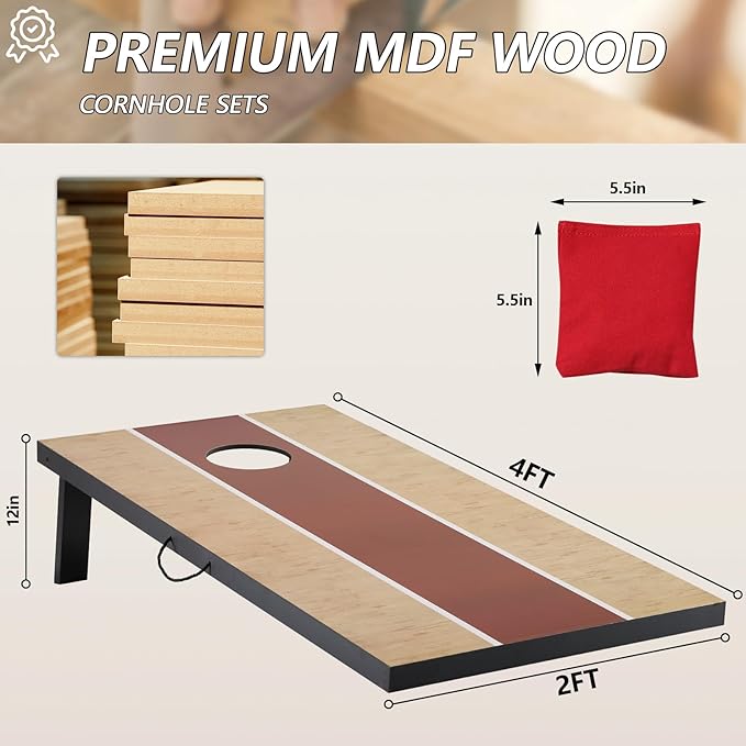 Cornhole Sets 4 x 2 ft / 3 x 2 ft - Image 2
