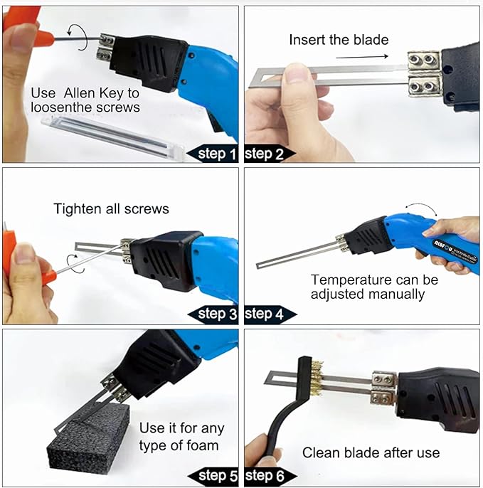 Hot Knife Foam Cutter Air Cooled 200W Electric Hot Knife Styrofoam Cutter Foam - Image 8