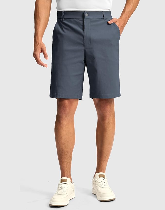 G Gradual Men's Golf Dress Shorts 5"/ 7"/ 9" Stretch Casual Work Flat Front Shorts for Men with 3 Pockets Quick Dry