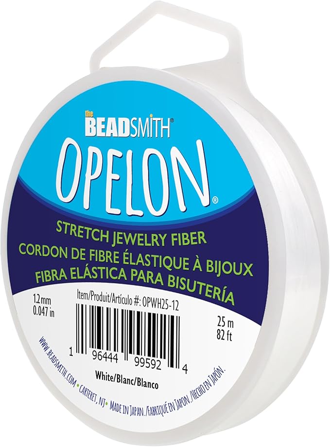 The Beadsmith Opelon Stretch Cord – Elastic Beading Fiber, 1.2 mm Diameter by TheBeadsmith