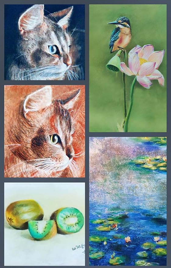 6pcs Square White Soft Pastel Set, Professional Artist's Sketching Chalk - Image 8