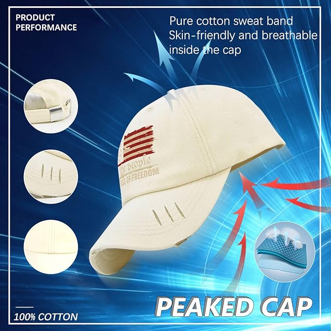 U.S. 250th Anniversary 250 Years Freedoms 1776-2026 Baseball Hats Funny