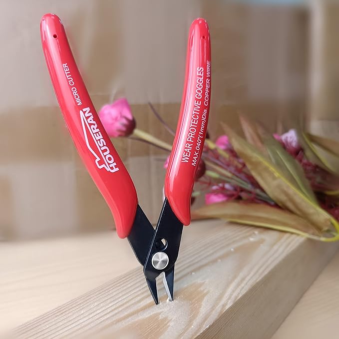 Small Wire Cutters, 5 PACK, 5 Inch Micro 170 Flush Cutter, HOUSERAN Wire - Image 2