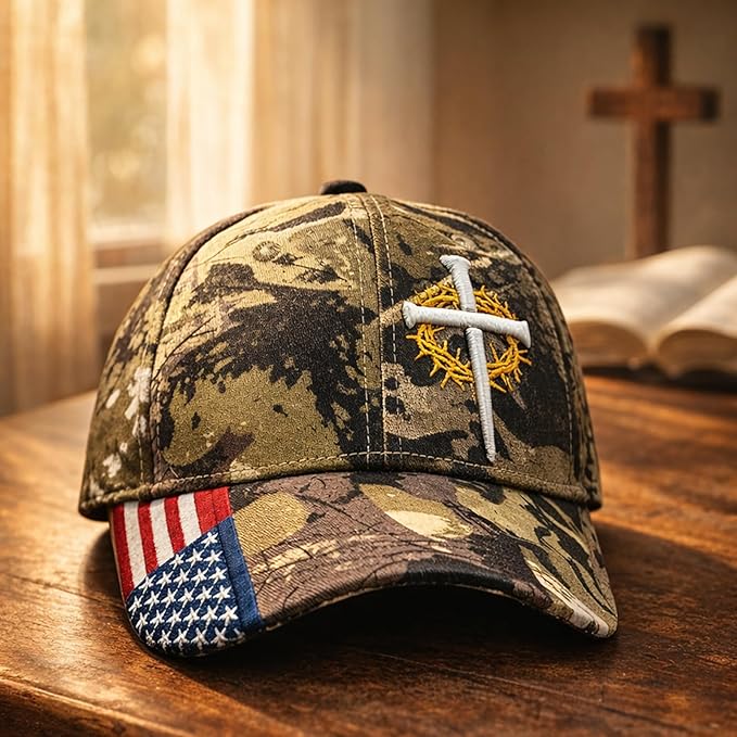 Christian Hats for Men,Cross Hats for Men,Jesus hat,Christian Religious Gifts for Birthday/Christmas