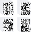 Outus 576 Pieces 8 Sheets Letters Stickers Self Adhesive Vinyl Letter Alphabet by Outus