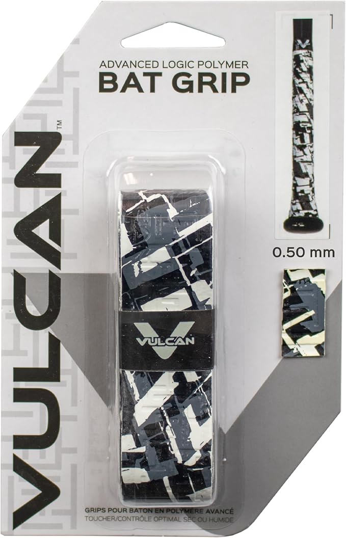 Vulcan | 0.50mm / 1.00mm / 1.75mm Bat Grip | Baseball/Softball | Multiple Colors
