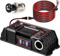 400W Golf Cart USB Charging Port with XT60 Port, 12V 120W Cigarette Lighter & 3 USB Quick Charge 3.0 Power Socket Adapter for 36V/48V EZGO Club Car Yamaha, No Drill Installation Golf Cart Accessories