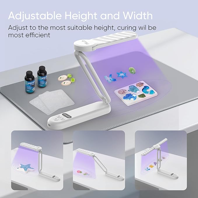 PPESULK UV Light for Resin Curing, Rechargeable UV Resin Lamp - Image 4