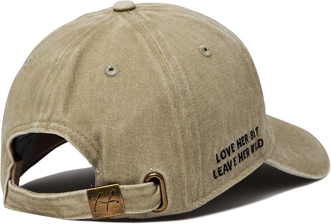 Atticus Poetry Hat, Embroidered Brushed Cotton Women’s Baseball Hat Unisex Fit, Adjustable One Size