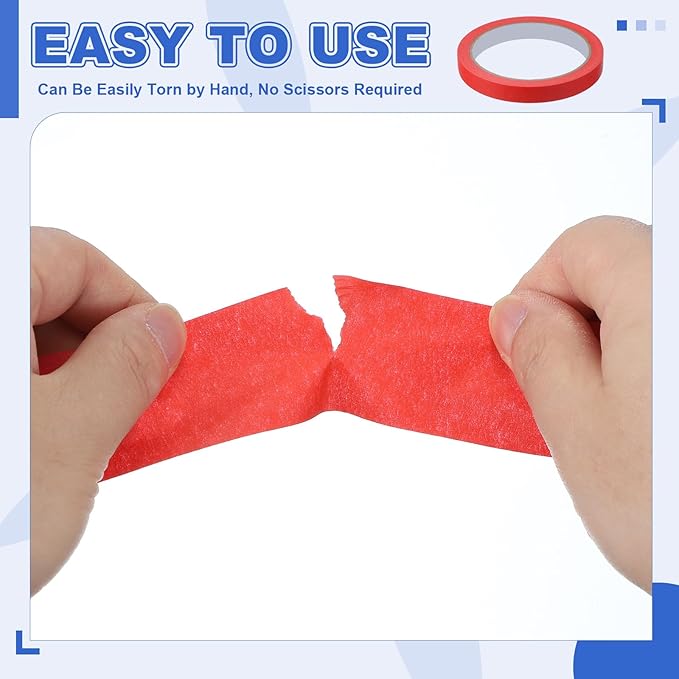MECCANIXITY Masking Tape 0.7 Inch x 21 Yard Painter's Tape Blue Paint Tapes - Image 5