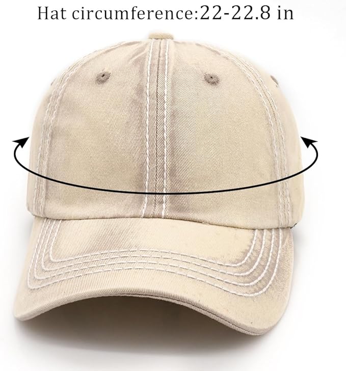 Baseball Cap Vintage Washed Hats Distressed Trucker Hat for Women Men