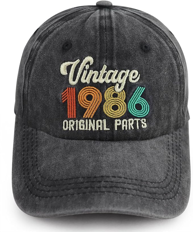 90th 80th 70th 60th 50th 40th 30th Birthday Gifts for Women Men, Vintage 1936 1946 1956 1966 1976 1986 1996 Hat