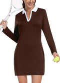 Hiverlay Golf Dresses for Women with Shorts and Pockets, V-Neck Short Sleeve Tennis Dress, Workout Athletic Dresses