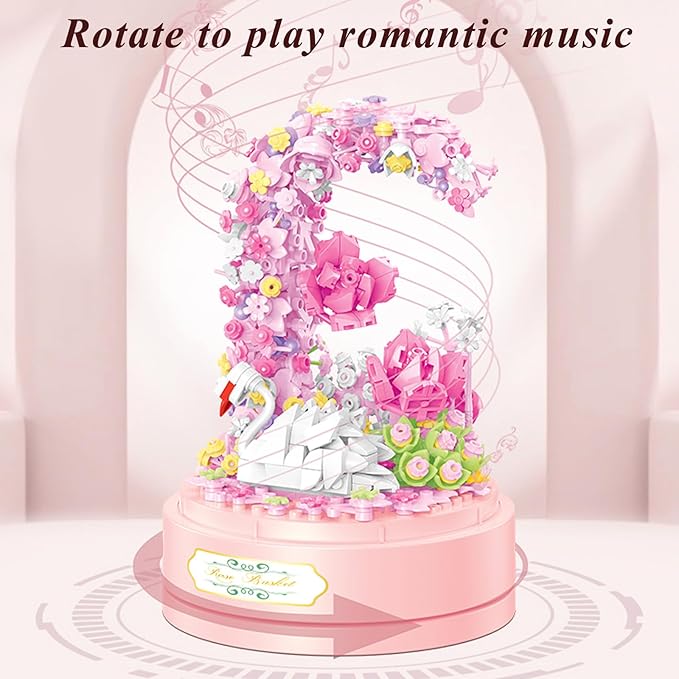 Flower Bouquet Building Set Plants Friends Sets Adults Bonsai Tree Flowers - Image 5