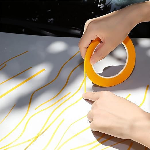 Epakh 4 Rolls Pinstripe Tape, Masking Tape in 1/16, 1/4 and 1/2 Inch Wide - Image 7