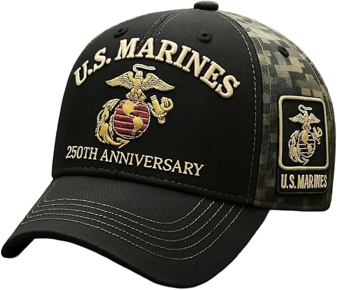 USA 250th Anniversary Hat, Adjustable 250th Anniversary Printed Patriotic Baseball Caps, Tribute Retro Washed Hat