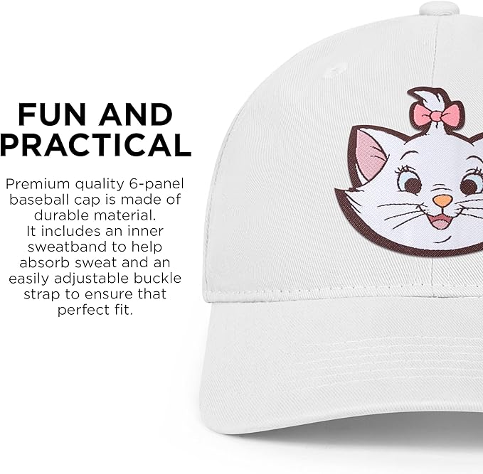 Disney Adult Baseball Cap, The Aristocats, Marie Adjustable Dad Hat