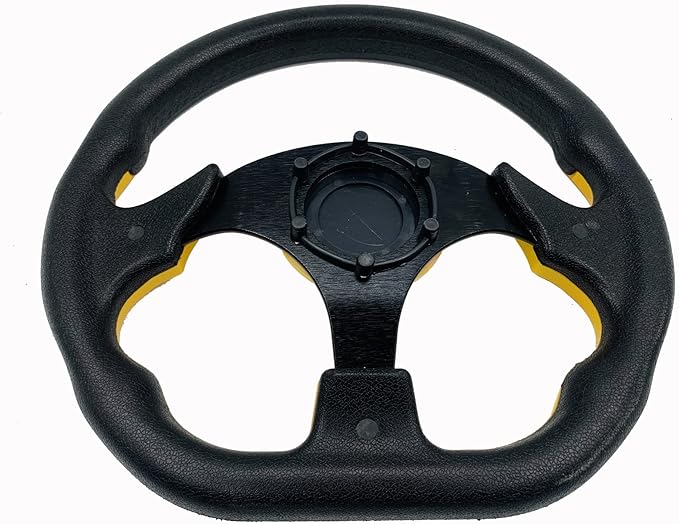 12.5 inch Golf Cart Steering Wheel Universal Ergonomic Design for EZGO RXV & TXT, Club Car DS and Precedent Tempo, Yamaha, Most Golf Cart