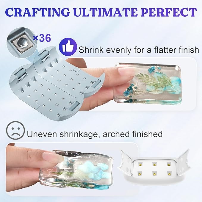 LET'S RESIN UV Light Advanced, Two-Sided Longer time Setting UV Resin Light - Image 5