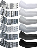 Newcotte 12 Pairs Arm Sleeves for Kids Compression Football Baseball Arm Sleeve Youth UV Protection Breathable Cooling Sleeve