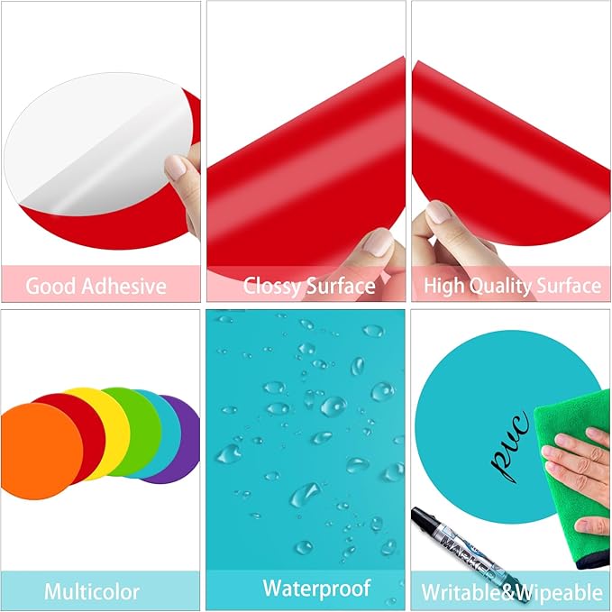 STARLIBOO 6" Round Large Colored Stickers Labels, Dots Circles Stickers - Image 4