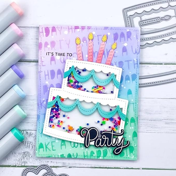 Cutting Dies for Card Making, Metal Scrapbooking Die-Cuts, DIY Bckground Frame - Image 3