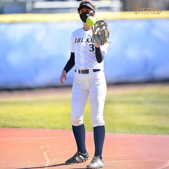 Baseball Socks and Belt for Youth Adult Softball Socks Combo Elastic Waist Belt for Men Kids Boys Girls Women JASGOOD