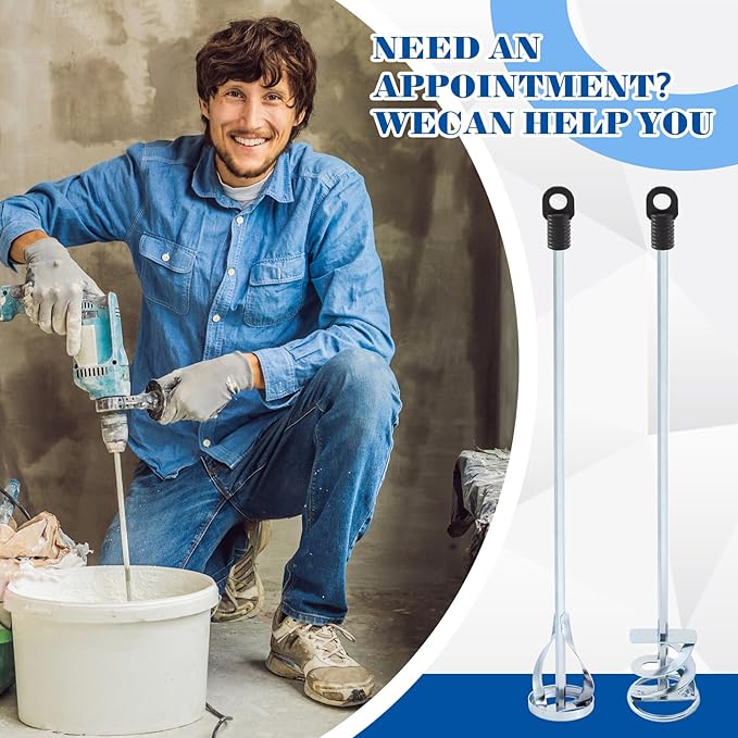 Set of 2 Paint Mixer for Drill Painting Mixer Stirrer Drill Attachment - Image 5