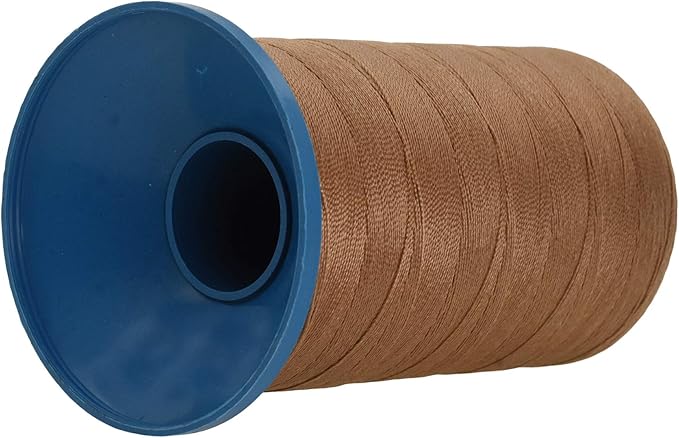 Mandala Crafts Bonded Nylon Thread Russet Brown Heavy Duty Sewing Threads - Image 2