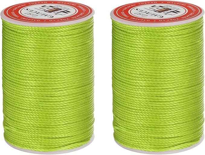 uxcell Round Leather Sewing Waxed Thread, 55m / 60 Yards Polyester Wax String by uxcell