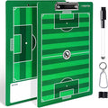 Dry Erase Coaches Clipboard, Waterproof Soccer Whiteboard for Coaches Double-Sided Soccer Clipboard for Coaches Writable and Erasable Coaching Board Dry Erase Coaching Board Dry Erase Clipboard Gift