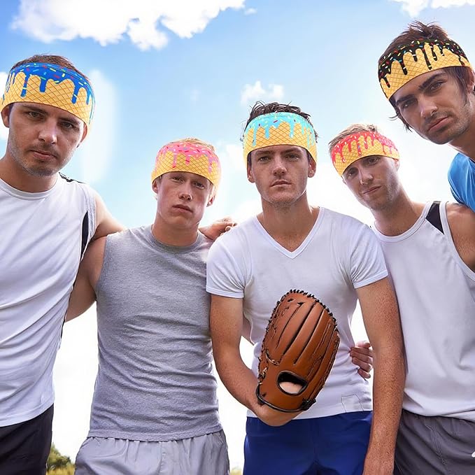 Suncalla Teenager Baseball Headband Elastic Polyester Sweatband Multi Color for Basketball Football Golf Headscarf Baseball Stuff Women Men Accessory Team Gift