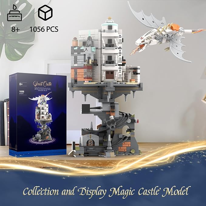 WINNER SPACE Lighting Magic Castle Wizarding Bank Building Sets, Magic Castle - Image 4
