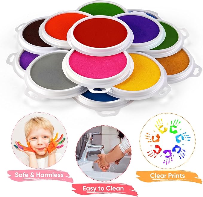 Lorzon 16 Pack Washable Ink Pads - Image 3