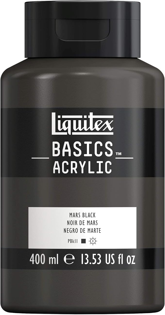 Liquitex BASICS Acrylic Paint, 400ml Bottle, Mars Black by Liquitex