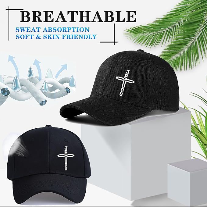Baseball Hats for Men Hats Baseball Cap Snapback Hats for Men Christian Jesus Cross Hats