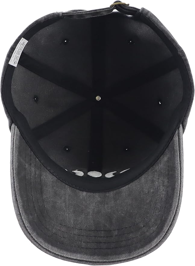 Moon Hats for Women Men, Adjustable Cotton Embroidered Moon Accessories Baseball Cap