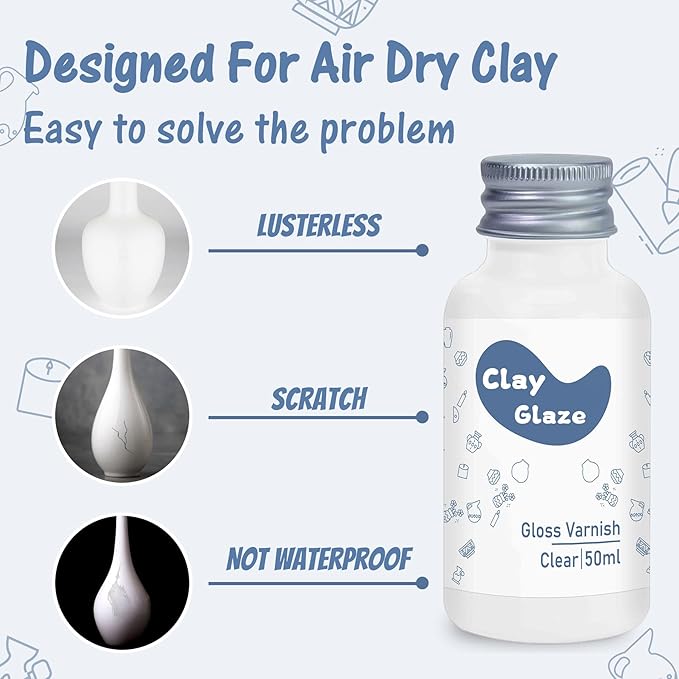 Air Dry Clay Glaze, Clay Varnish - Image 5