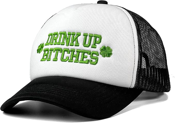 St Patricks Day hat Green Baseball Cap Shamrock Embroidered for man Women Funny