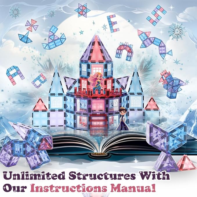 Frozen Magnetic Tiles 3 Year Old Girl Gifts 5 Year Old 4 Year Old Girl Birthday - Image 4