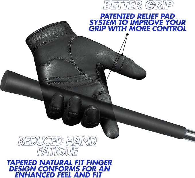 Bionic Men's StableGrip 2.0 Golf Glove Made from Premium Cabretta Leather