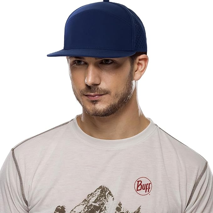 Quick Dry Baseball Cap Flat Brim Snapback Hat Sun and Rain Protection Golf Hat for Men Women