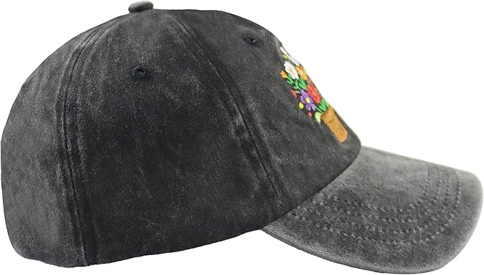 Garden Hair Don't Care Hat for Women, Adjustable Cotton Gardener Gifts Baseball Cap