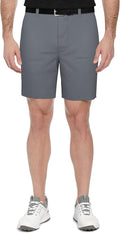 PGA Tour Men's 8" Solid Performance Stretch Pull-on Golf Shorts with Stretch Waistband, Moisture-Wicking, Sun Protection