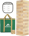 ApudArmis Giant Tumble Tower Stack to Over 5.2Ft, Classic Block Giant Outdoor by ApudArmis
