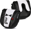The Golf Father Funny Golf Club Covers, Driver Fairway Wood Hybrid Headcover, Mallet Putter Covers Blade Headcovers Putter Cover Magnetic, Black and White Color Iron Covers for Most Brands