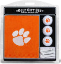 Team Golf NCAA Gift Set Embroidered Golf Towel, 3 Golf Balls, and 14 Golf Tees 2-3/4" Regulation, Tri-Fold Towel 16" x 22" & 100% Cotton