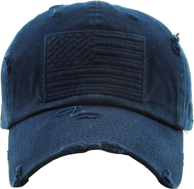 KBETHOS Flag USA America Military Thin Blue Line Thin Red Line Vintage Distressed Baseball Cap Dad Hat Unisex Adjustable…